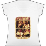 Blusa Led Zeppelin Dama Rock Metal Camiseta Bca Urbanoz