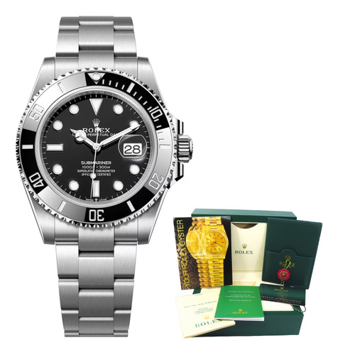 Relógio Rolex Submariner Com Caixa Manual E Certificados