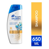 Shampoo Head & Shoulders Control Caspa Crece Fuerte Desde La Raíz 650ml