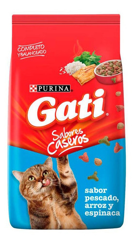 Pack X 8 Unid Alimento Animales  Salmveg 1 Kg Gati Alimento