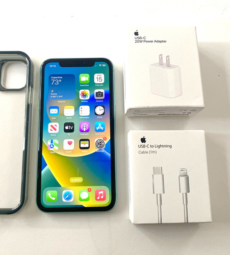 Celular iPhone 11 128gb 100% Bat Cargador De 20w Y Cable