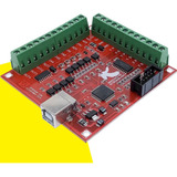 Placa Mach3 4 Eixos 100khz Interface Usb Cnc Controladora Br