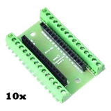 10x Placa Borne Base Para Arduino Nano