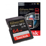 Cartão De Memória Extreme Pro 64gb 200mb/s
