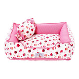 Cama Caminha Pet Cachorro Cupcake Bege G 75x63cm