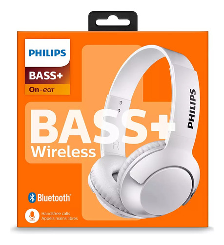 Auricular Bluetooth Philips Bass+ Shb3075wt