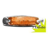 Plafon Tipo Peter 12 Led Con Estrobo Mica Ambar 1 Pza