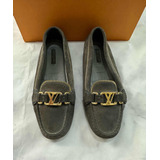 Mocasines Louis Vuitton Originales Mujer Gris