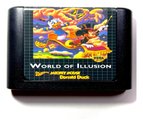 Mickey Mouse - World Of Ilusion - Mega Drive (cartucho Novo)