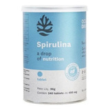 Spirulina 240 Tabletes- Ocean Drop - (400mg Cada) Sem Sabor