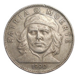 República De Cuba 3 Pesos 1990 Che Guevara Brillante Y Mate