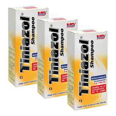 3 Pack De Shampoo Ketoconazol 2% 120ml Tianizol Md Liferpal | Envío gratis
