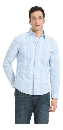 Camisa Hombre Casual Slim Fit Celeste Dockers A4253-0037