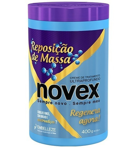 Crema Novex Repositor De Masa  400gr