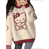 Suéter Sanrio Hello Kitty Para Mujer, De Venta Larga