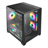 Gabinete Aquario Lex4 /fs-glass /mid-tower /black Line