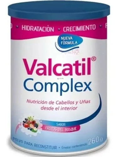 Valcatil Complex Nutrición Cabello Uñas Polvo Lata X 260 Gr