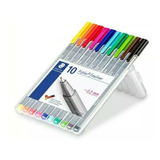 Rotuladores Staedtler Triplus® Fineliner 10 Colores 