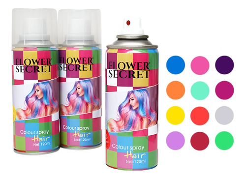 Tintura Capilar Spray Lavable Flower Secret 120ml