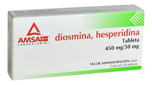 Genérico Diosmina Hesperidina 450/50mg 20 Tabletas