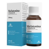 Melatonina+vit B6 Em Gotas 210mcg Rápida Absorção Sublingual Sabor Sem Sabor