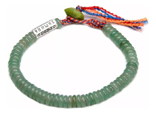 Pulsera Artesanal Budista Tibetana Aventurina Verde