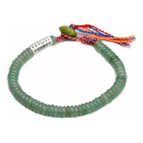 Pulsera Artesanal Budista Tibetana Aventurina Verde