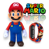Super Mario Bross 20 Cm Grande + Reloj Digital De Regalo