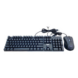 Teclado Mecanico Y Mouse Havit Gaming Rgb Ingles Hv-kb389l