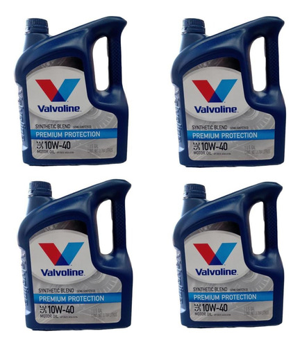 Aceite Valvoline 10w40 X 4l Premium  Protection X 4 Unidades