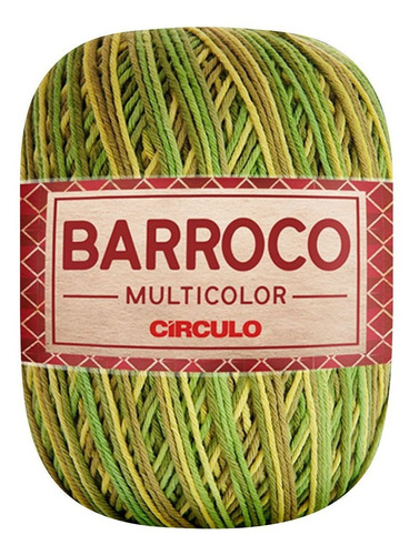 Barbante Barroco Multicolor Linha Crochê 6 Fios 200g Círculo Cor Folha