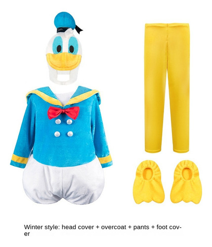 Disfraz De Niño Pato Donald Para Cosplay