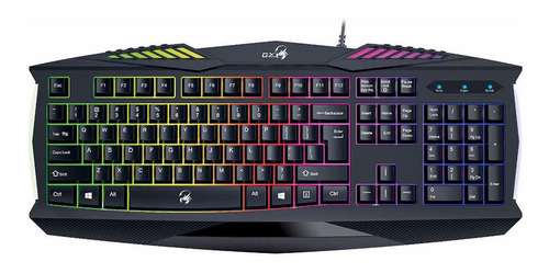 Teclado Gamer Genius Scorpion K220 Retroiluminado Usb Win10