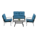 Juego De Muebles De Exterior Oakmont 5pcs - Loveseat, 2 Sill