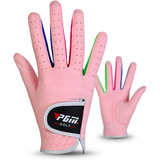 Guantes De Golf Para Niños Pgm, Microfibra Sintética