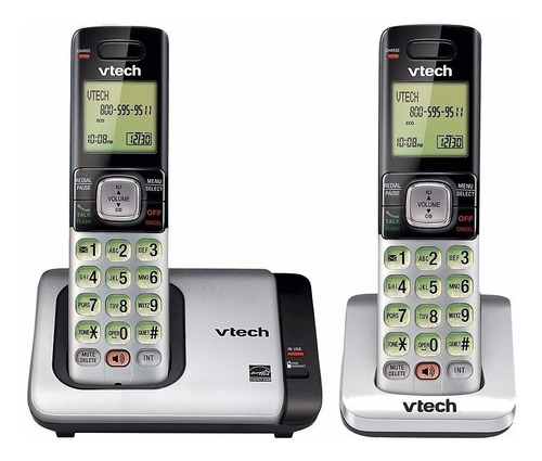 Vtech® dect 6.0 2 Teléfonos Inalámbricos Identifica Llamadas