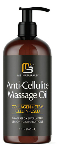  Aceite Anti Celulitis Para Masaje Natural Colágeno Stem Cel