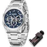 Relógio Megir Ms4220g-2 Masculino 47mm Inox 3atm