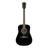 Guitarra Acústica Fender Fa-125 Para Diestros Negra Brillante