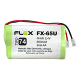 Bateria Para Telefone Sem Fio 2.4v 600mah - Flex 65u