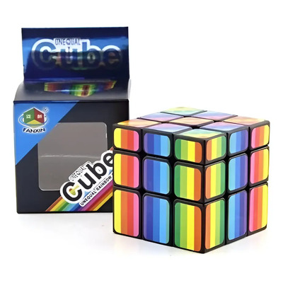 Cubo Rubik 3x3 Fanxin Unequal Rainbow Cube Mirror Espejo | Envío gratis