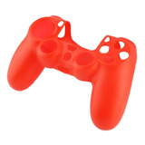 Control Ps4 Protector De Silicona Color Rojo