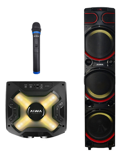 Parlante Torre De Sonido Bluetooth Aiwa T2012 16000w C/ Mic