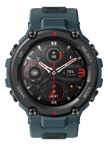 Smartwatch Amazfit T-rex Pro Gps Tela Amoled 1.3 Côr Blue 