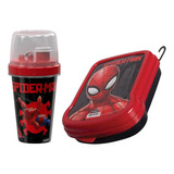 Kit Lanche Infantil Sanduicheira Shakeira 320ml - Plasutil Cor Homem Aranha