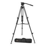 Trípode De Video E-image Ek-610 Cabezal Soporta 3kg + Bolso