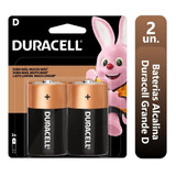 04 Pilhas Duracell Alcalina D Grande Mn1300b2 2 Cartelas C/2