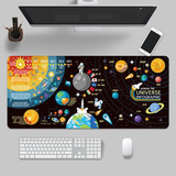 Space Planet Gaming Mouse Pad Deskpad Teclado De Goma Grande