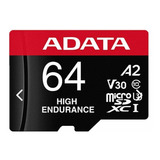 Cartão De Memória Adata 64gb Micro Sd Ausdx64gui3v30sha2-ra1