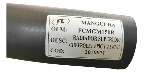 Manguera Radiador Superior Chevrolet Epica 2.5 Mgm150r Foto 2